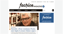 Desktop Screenshot of fashionmagazine.it